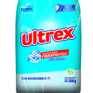 DETERGENTE POLVO 3.000 GR FLORAL ULTREX PQP DETER00938