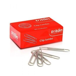 CLIP METALICO JUMBO CJA x 50 UNDS TRITON