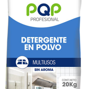 DETERGENTE POLVO 20 KG MULTIUSOS S/AROMA PQP DETER01007
