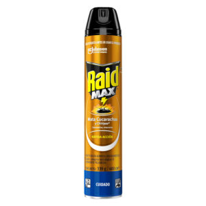 INSECTICIDA 400 ML AEROSOL CUCARACHAS RAID MAX