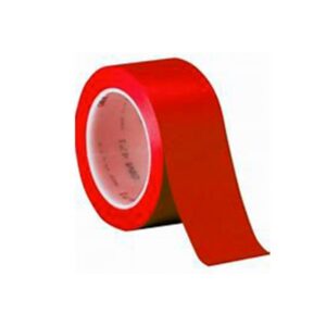 CINTA DEMARCACION ROJA CON ADHESIVO 16 MT