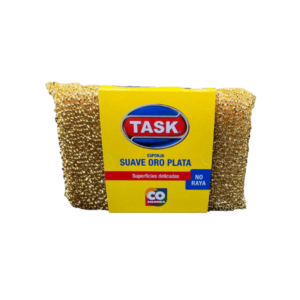 ESPONJA ORO/PLATA TASK X 1
