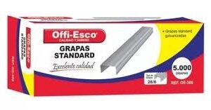 GRAPA GALVANIZADA ESTANDAR OFFI-ESCO X 5000