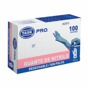 GUANTE NITRILO AZUL S TASK PRO