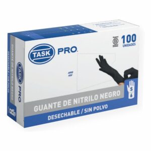 GUANTE NITRILO NEGRO S TASK PRO